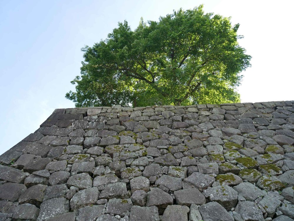  Impressive periphery wall of the Kanazawa Castle. 