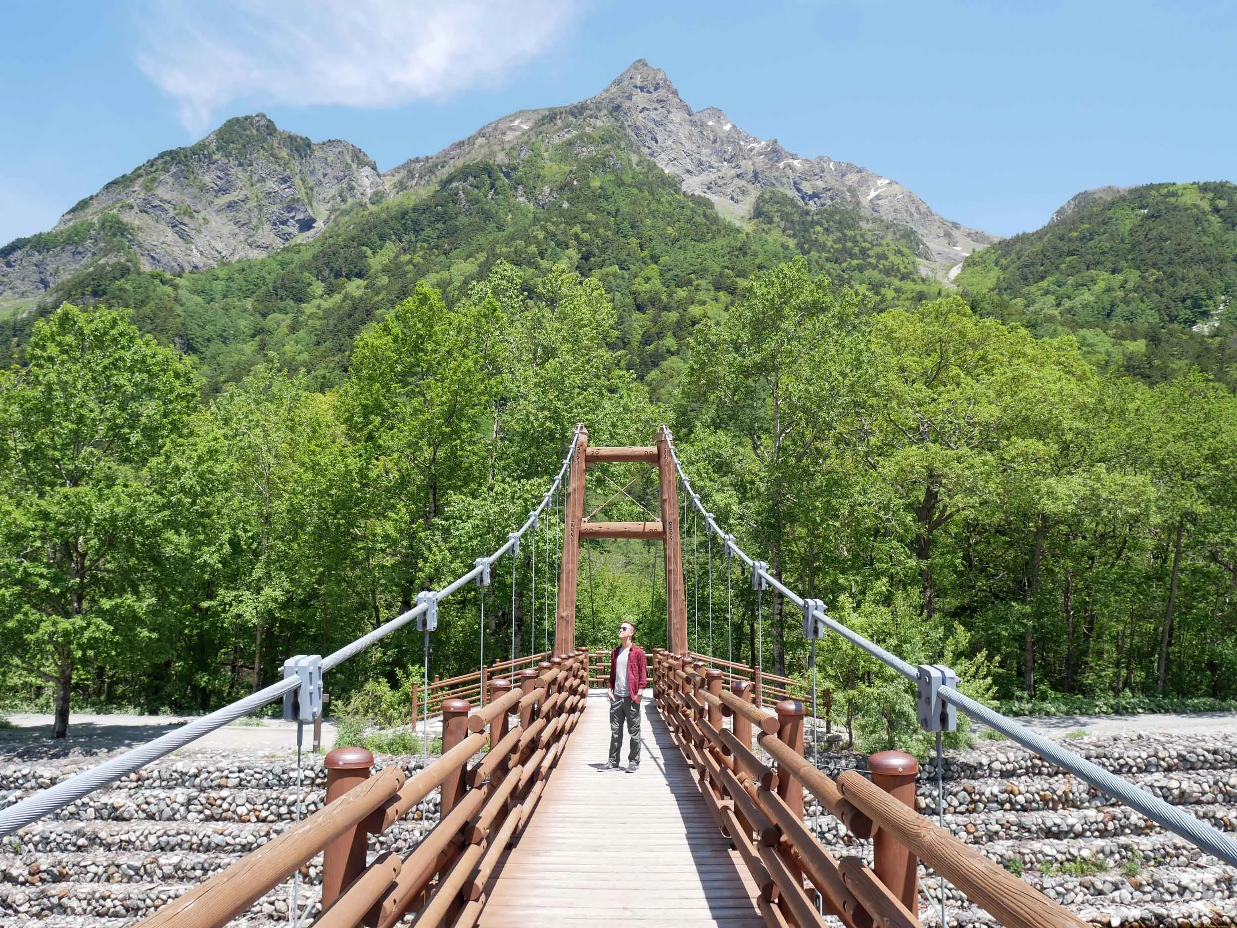 Crossing over the Azusa river. 