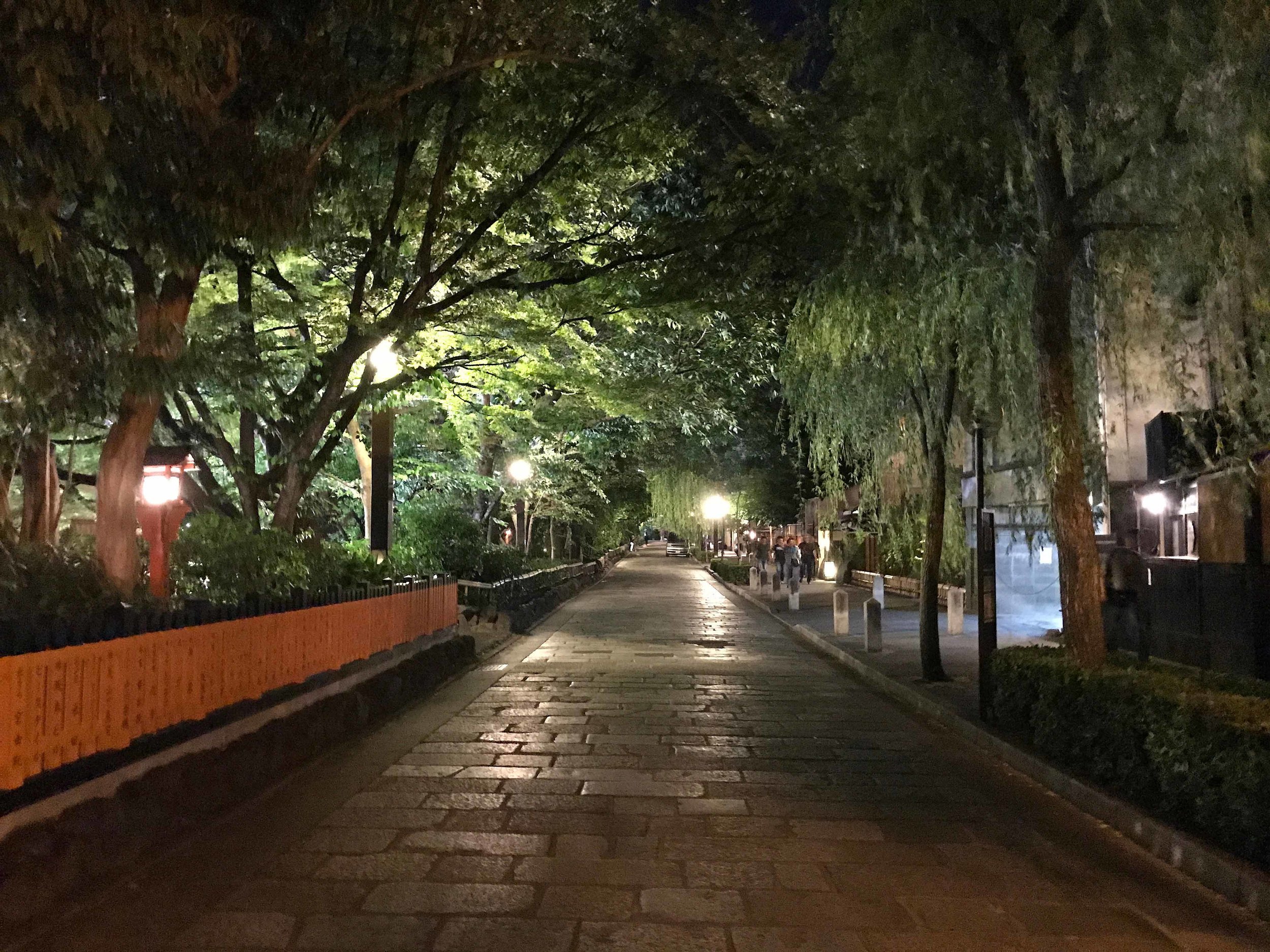 Enjoying a post birthday dinner stroll, we took in Shinbashi Dori, often considered one of the most beautiful streets in Asia. 