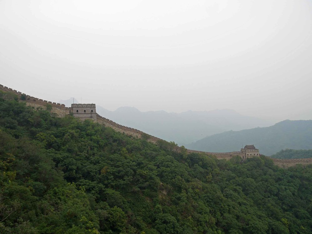  View of the majestic Wall from the gondola as we made our way even higher.&nbsp; 