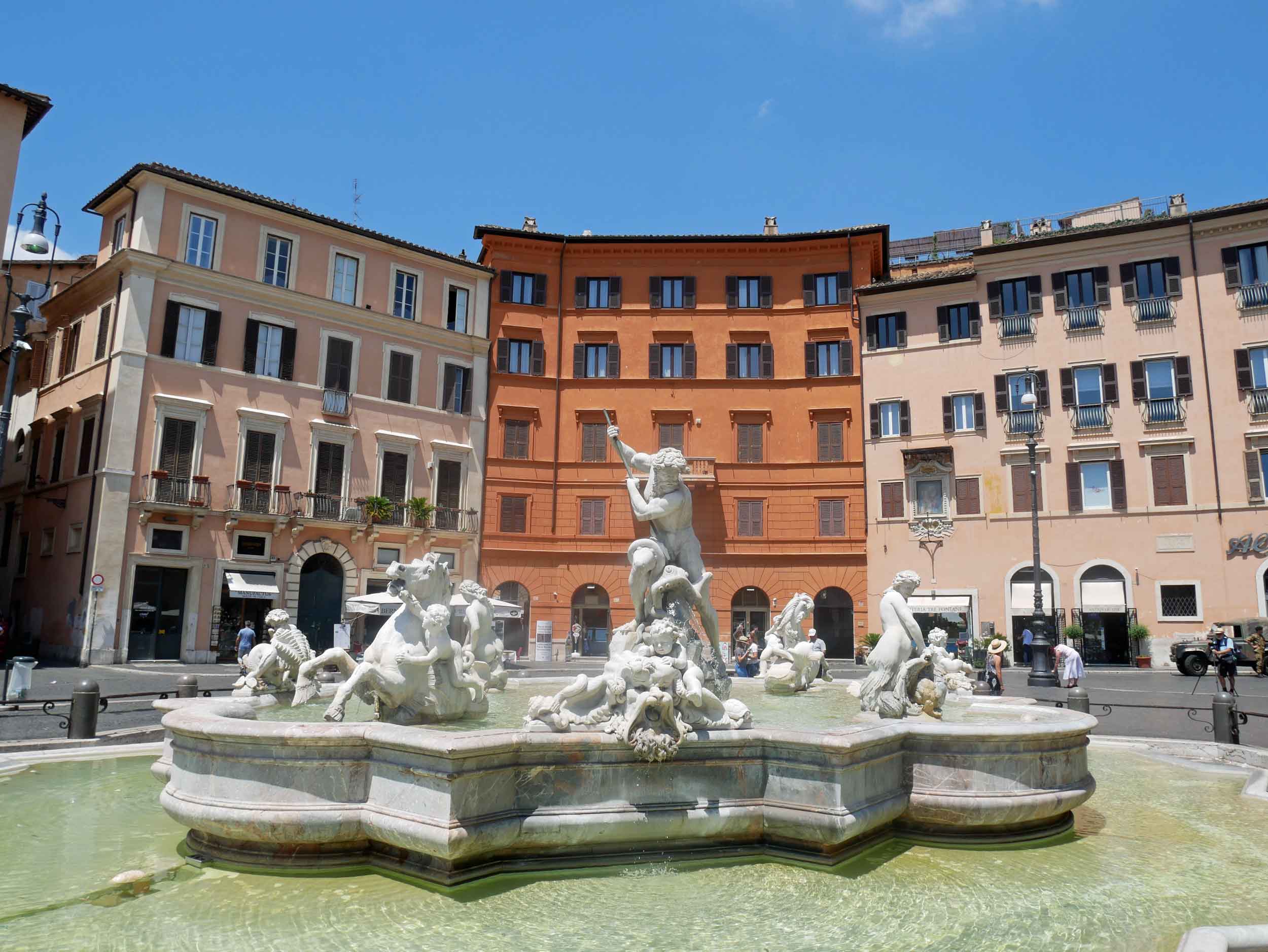  Colorful Piazza Navona is an iconic Italian square and has been featured in movies and literature from Dan Brown's  Angels &amp; Demons &nbsp;to  National Lampoon's European Vacation .&nbsp; 