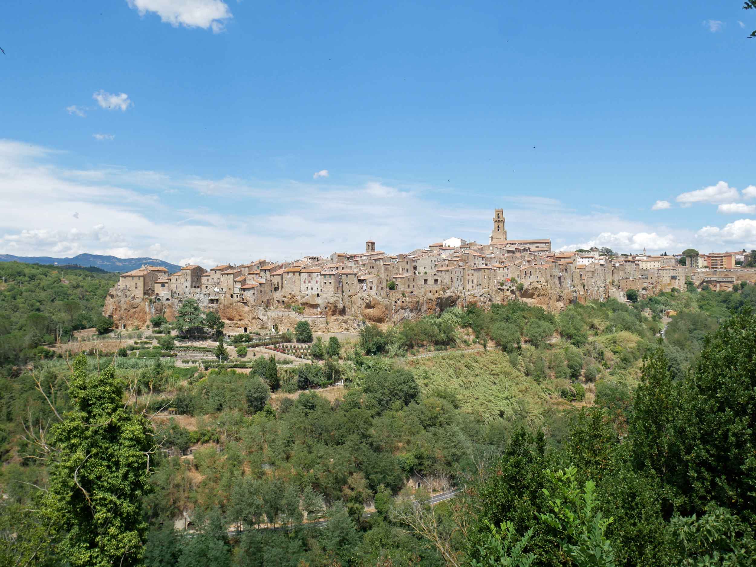  The village of Pitigliano appears to be carved straight from the rock upon which it sits.&nbsp; 