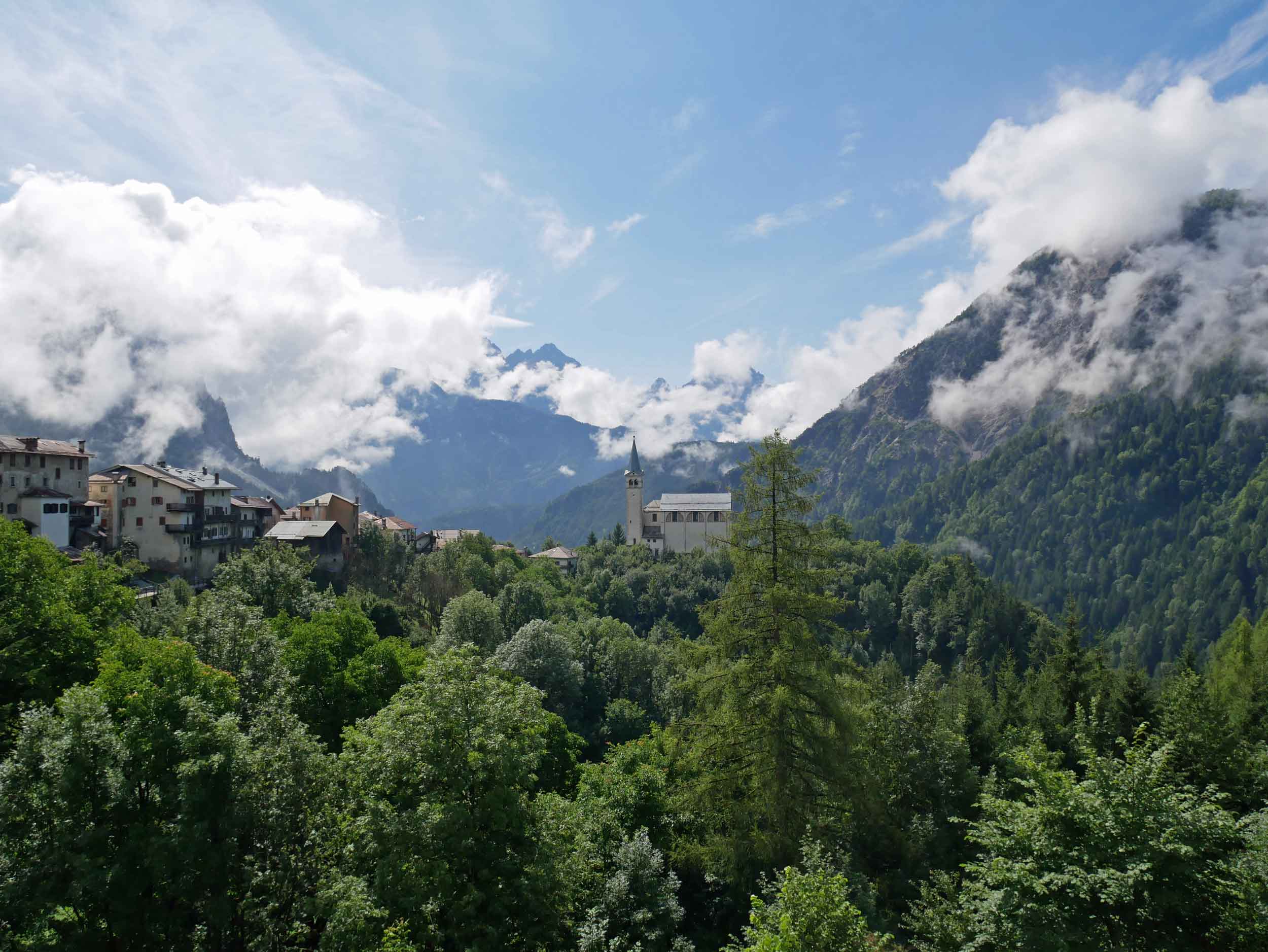  Not too far out of Treviso, we began our ascent into the Italian Dolomites (July 24). 