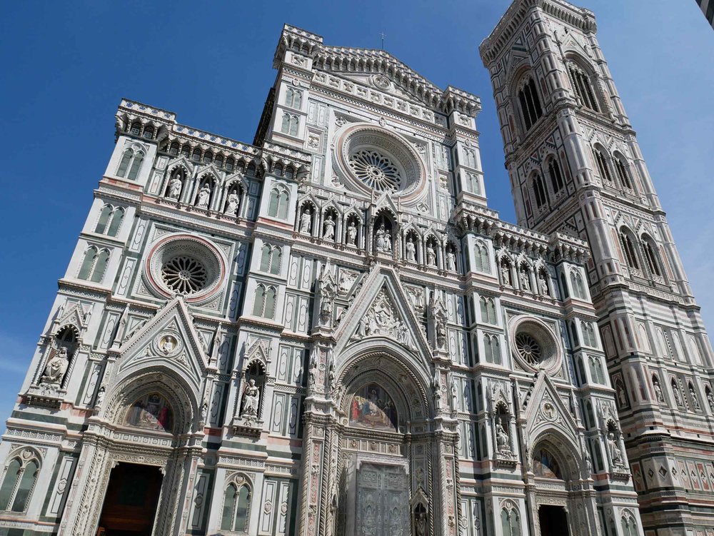 Our final day in Italy brought us to fabulous Florence and it's breathtaking architecture and history. Here, the famous Cathedral (July 27). 