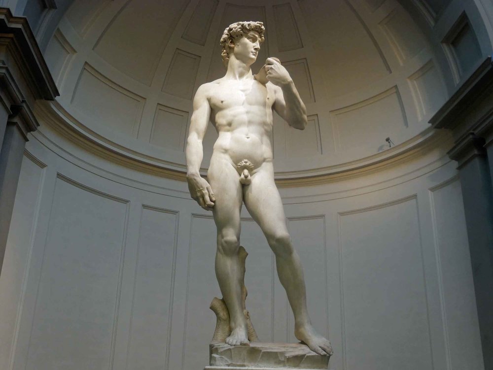  And finally, the pièce de résistance, the striking statue of  David. &nbsp;We began and ended our Italian journey with Michelangelo.&nbsp; 