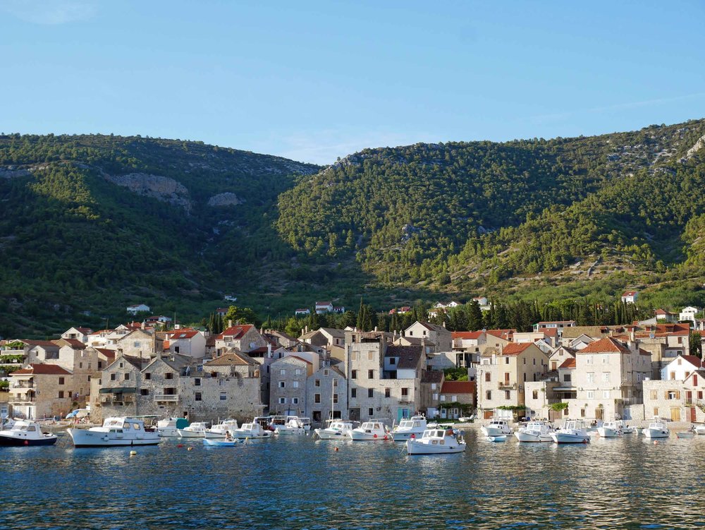 From the 'sweet life' in Italy, we arrived to busy Split, Croatia, and took a ferry to the farthest village on the farthest island off the Dalmatian Coast, Komiža, Vis (July 28). 