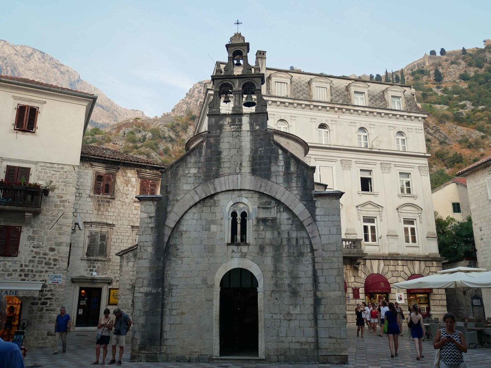  There are numerous churches inside the old city walls of Kotor, such as the slight Church of St. Luke, which was built in the 12th century.&nbsp;&nbsp; 
