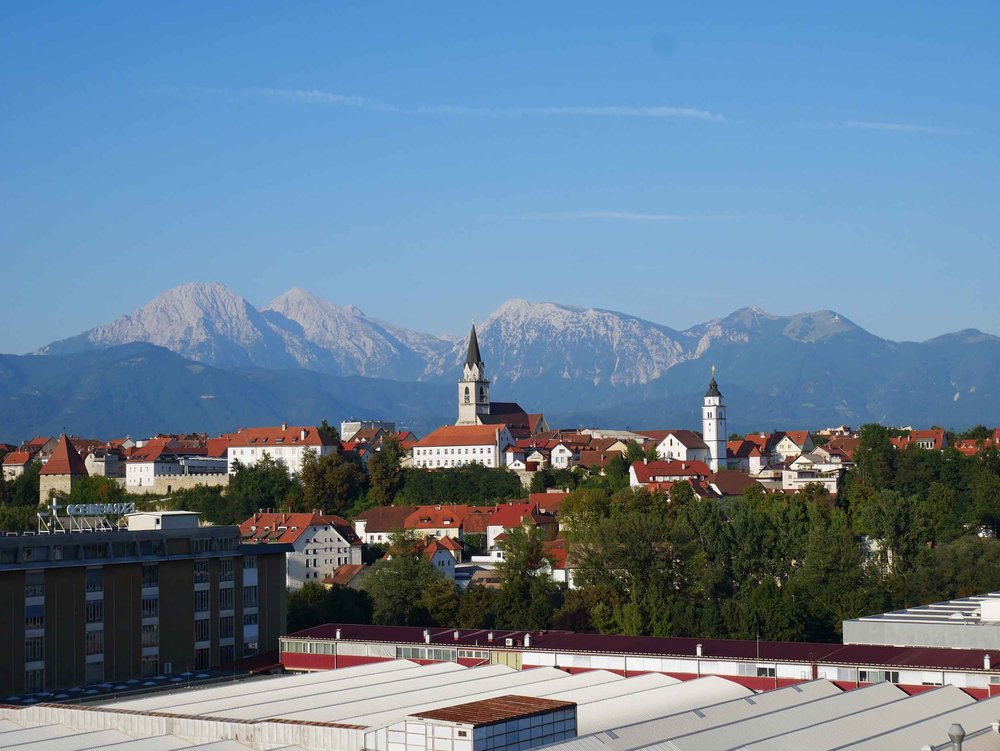  Arriving from the southern Balkans, Slovenia was a relief in both temperature and lifestyle of more traditional European villages, such as Kranj, our fist stop (Aug 18). 