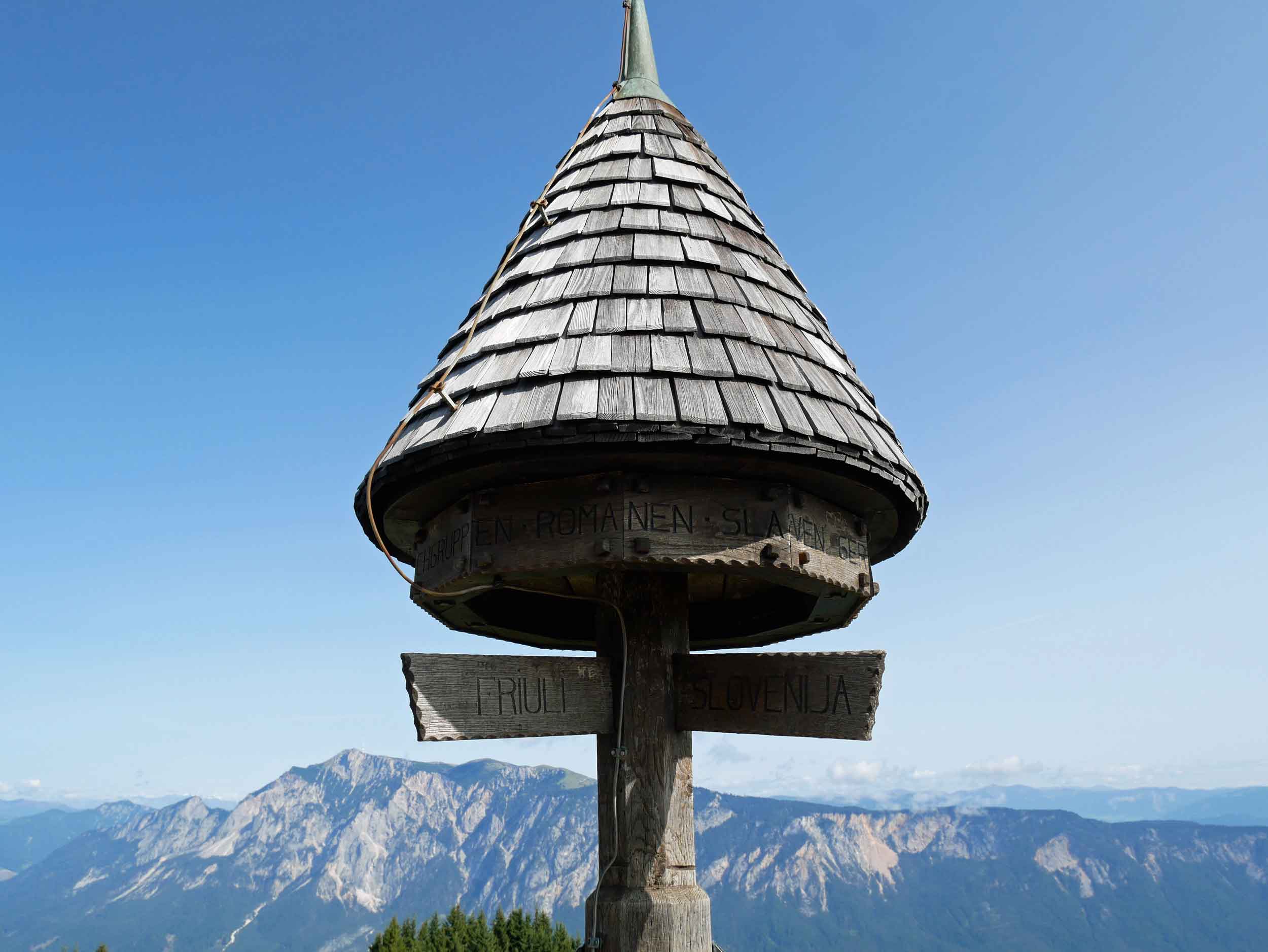  At the top of Tromeja was a marker defining the borders between Slovenia, Italy and Austria.&nbsp; 