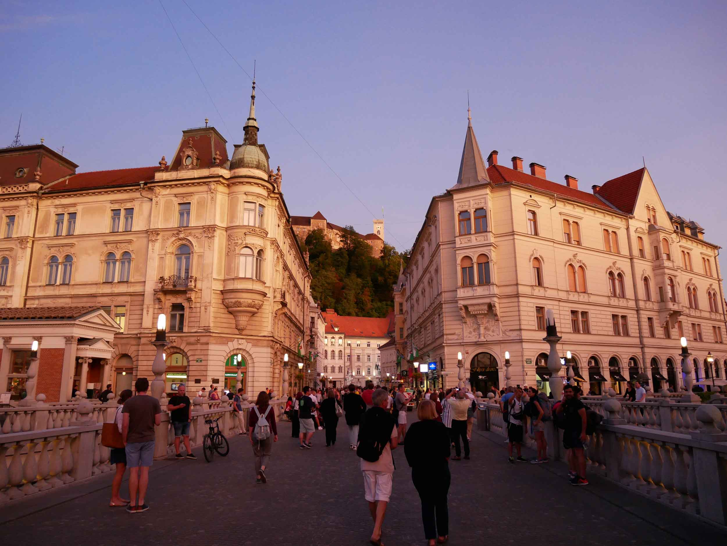  Sunsets throughout our time in the Balkans impressed, but we couldn't think of a lovelier place to end our journey than here in delightful Ljubljana.&nbsp; 