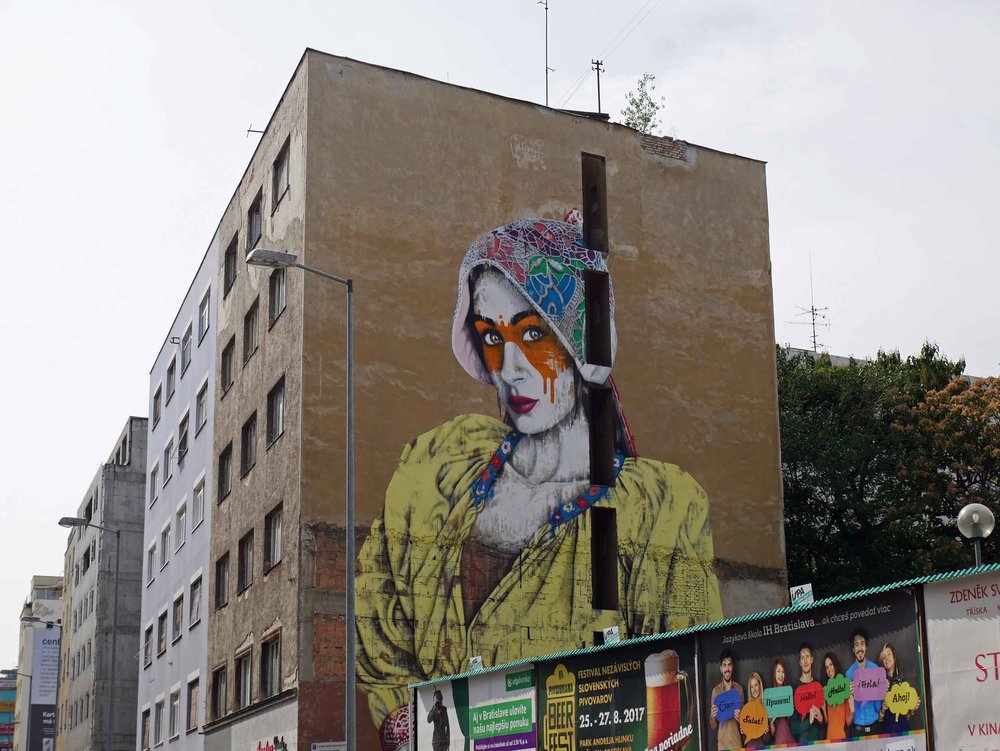  Large, beautiful murals adorn the city’s walls as part of the annual Bratislava Street Arts festival, spotlighting local, talented artists (Aug 27). 