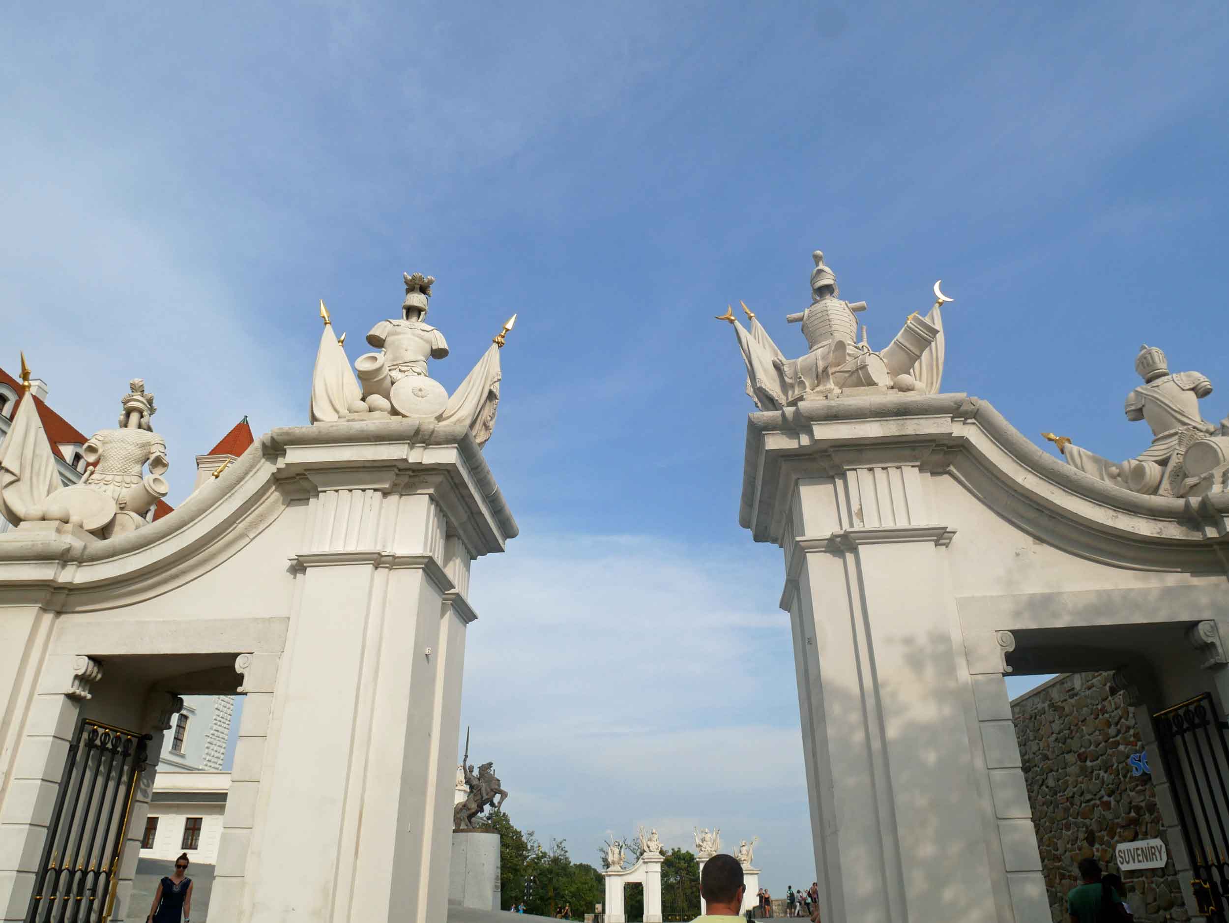  The area in front of the castle is called Yard of Honor and is bordered by two triumphal gates and guard houses of the imperial guard. 