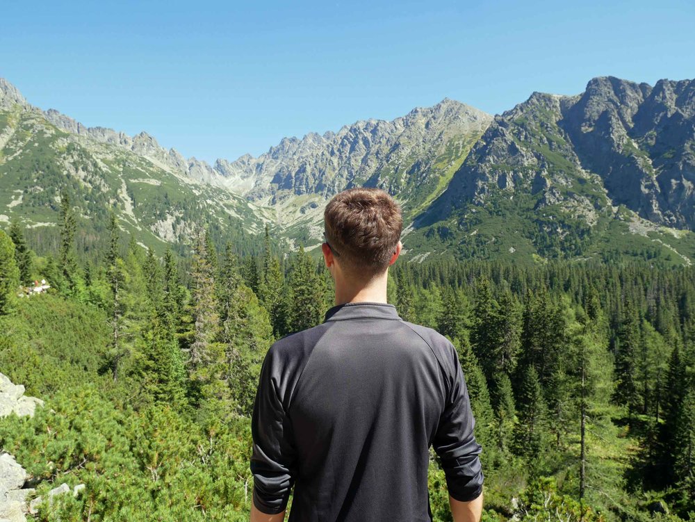  Martin is stopped in his tracks by the beauty of the Tatras. 