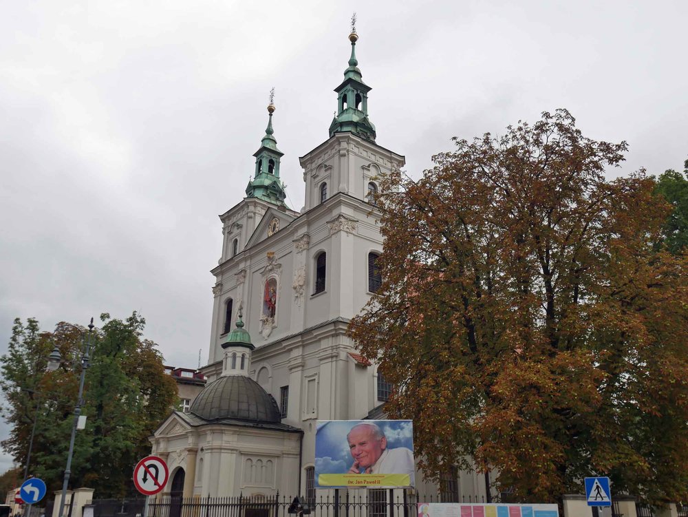  Florian’s Basilica in Krakow is where St. John Paul II began his holy calling as parish priest many years before being named Pope (Sept 2). 