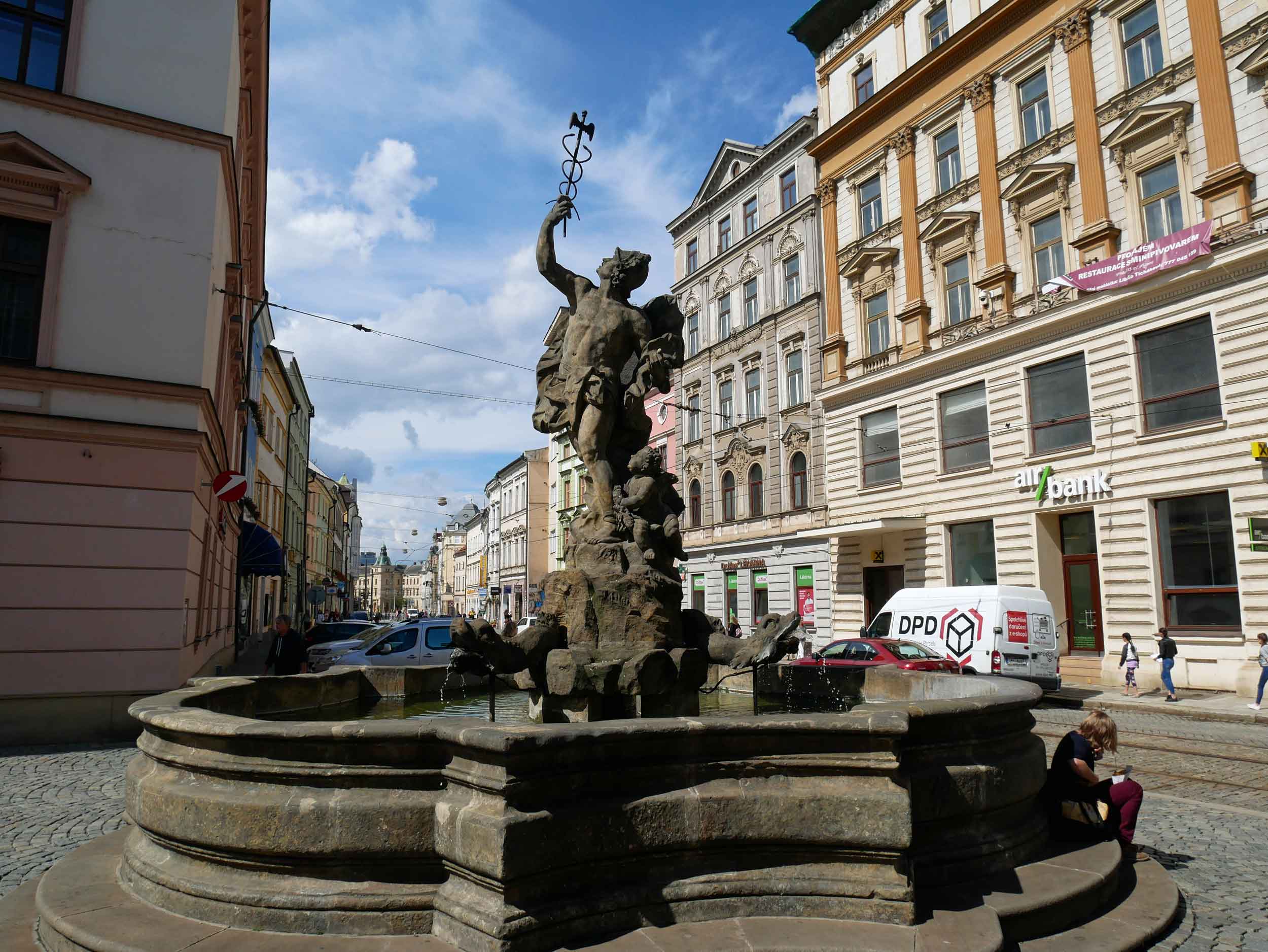  Beautiful Mercury Fountain (Merkurova kašna) was built in 1727 and one of several examples of Baroque fountains in Olomouc's historic centre. 