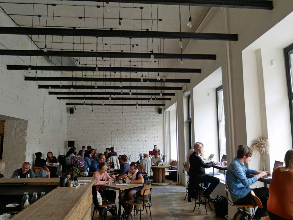  In Brno, we feel for the food at busy and trendy Skog Urban Hub. 