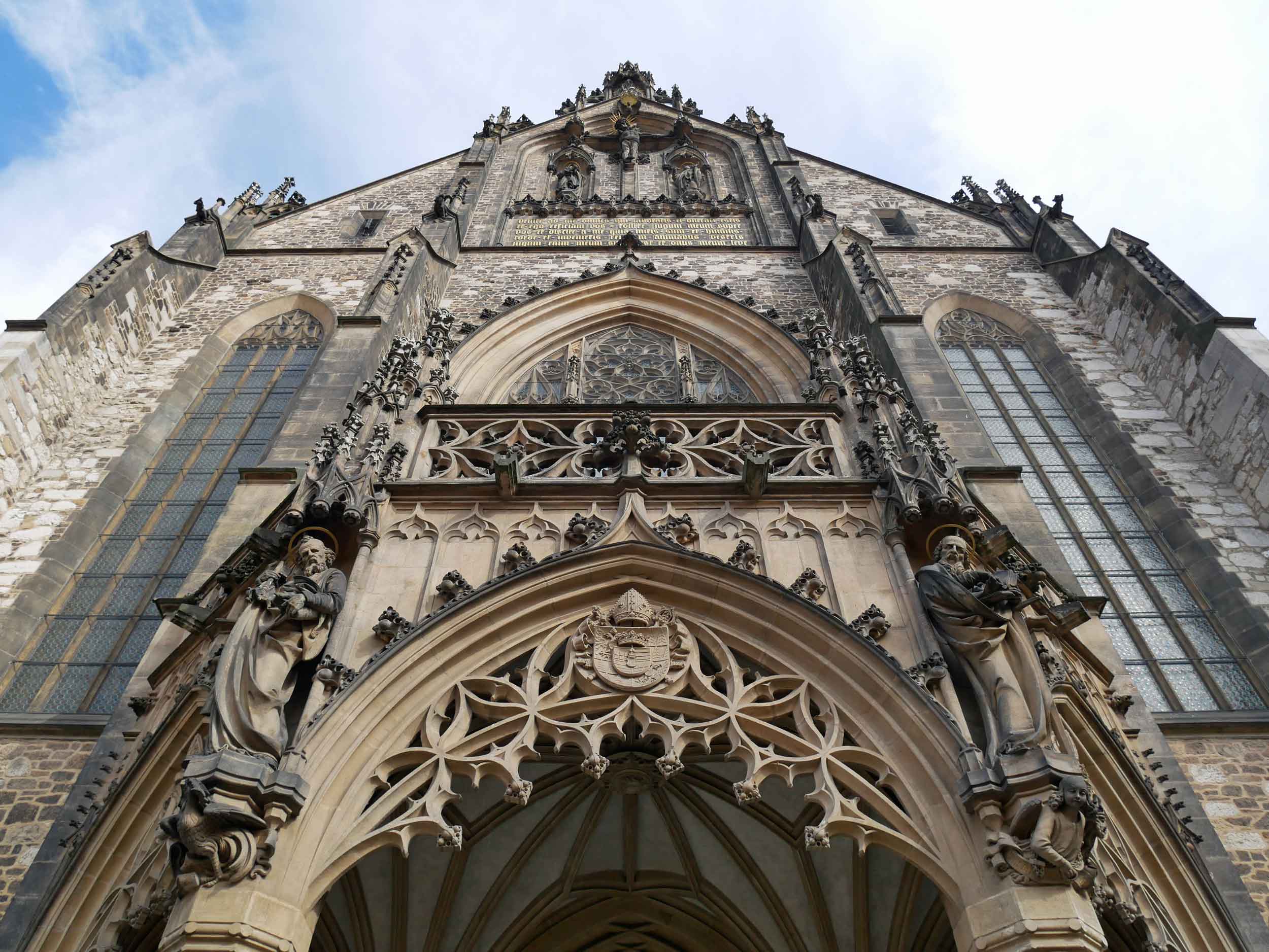  Cathedral of St. Paul and Peter in Brno dominates the city high atop Petrov Hill. 