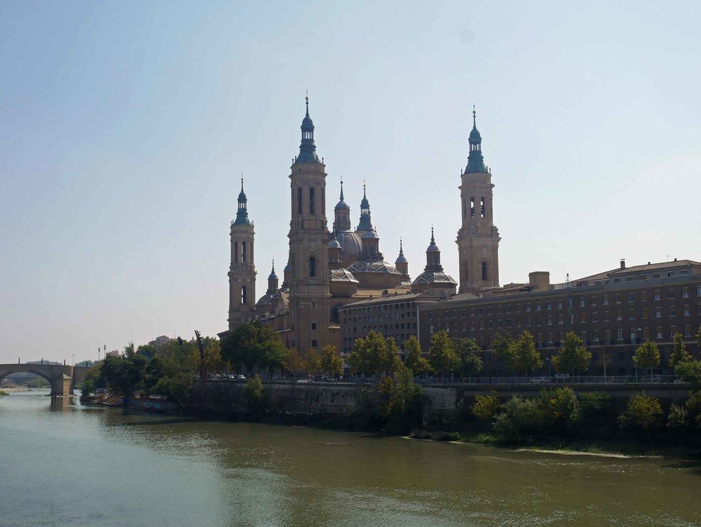  As we made our way to Madrid, we stopped in Zaragoza to take in the baroque Nuestra Señora del Pilar basilica, a famous pilgrimage site overlooking the Ebro River with a shrine to the Virgin Mary (Sept 23). 