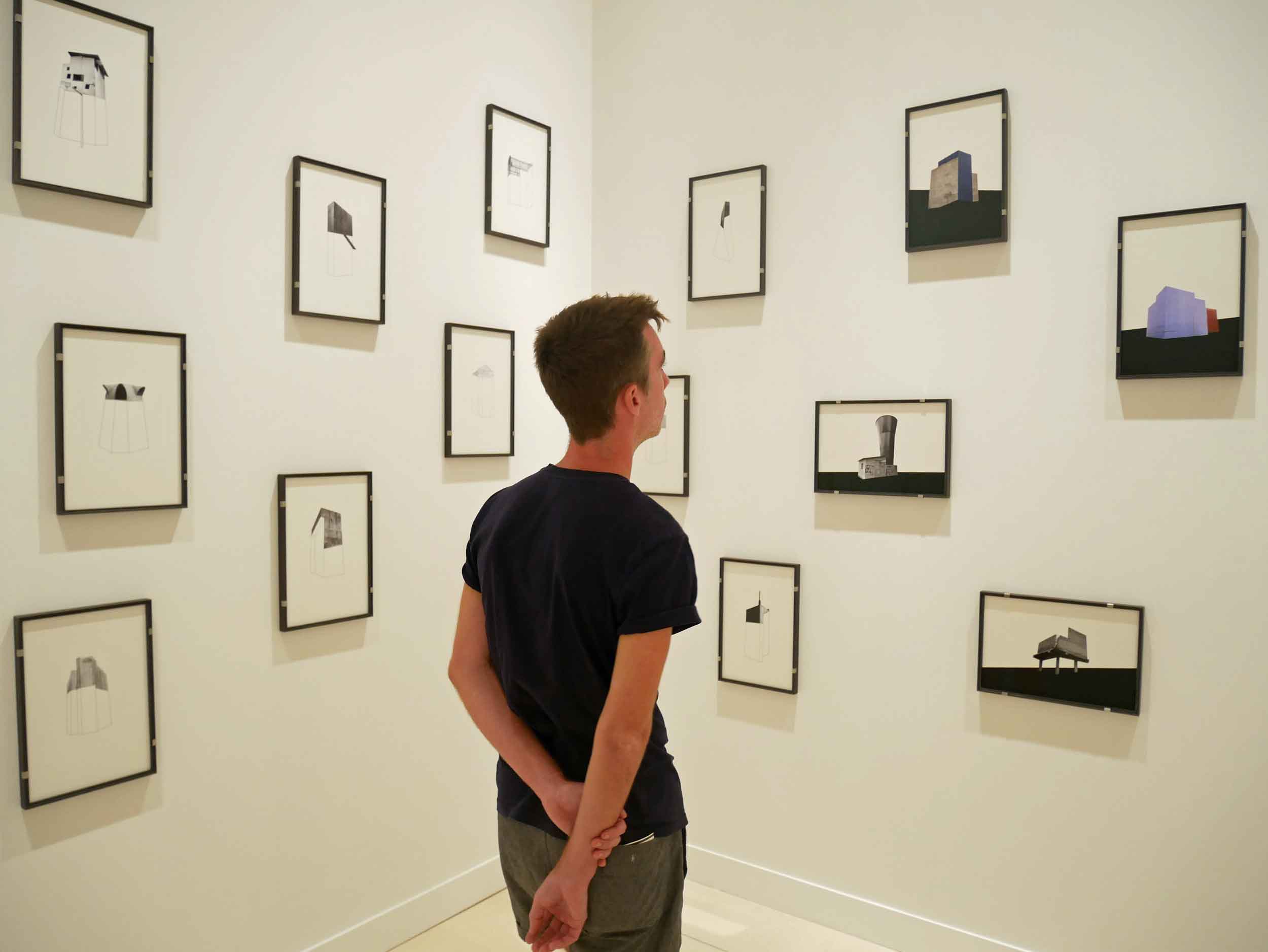  Trey getting lost in the impressive collection at CaixaForum. 