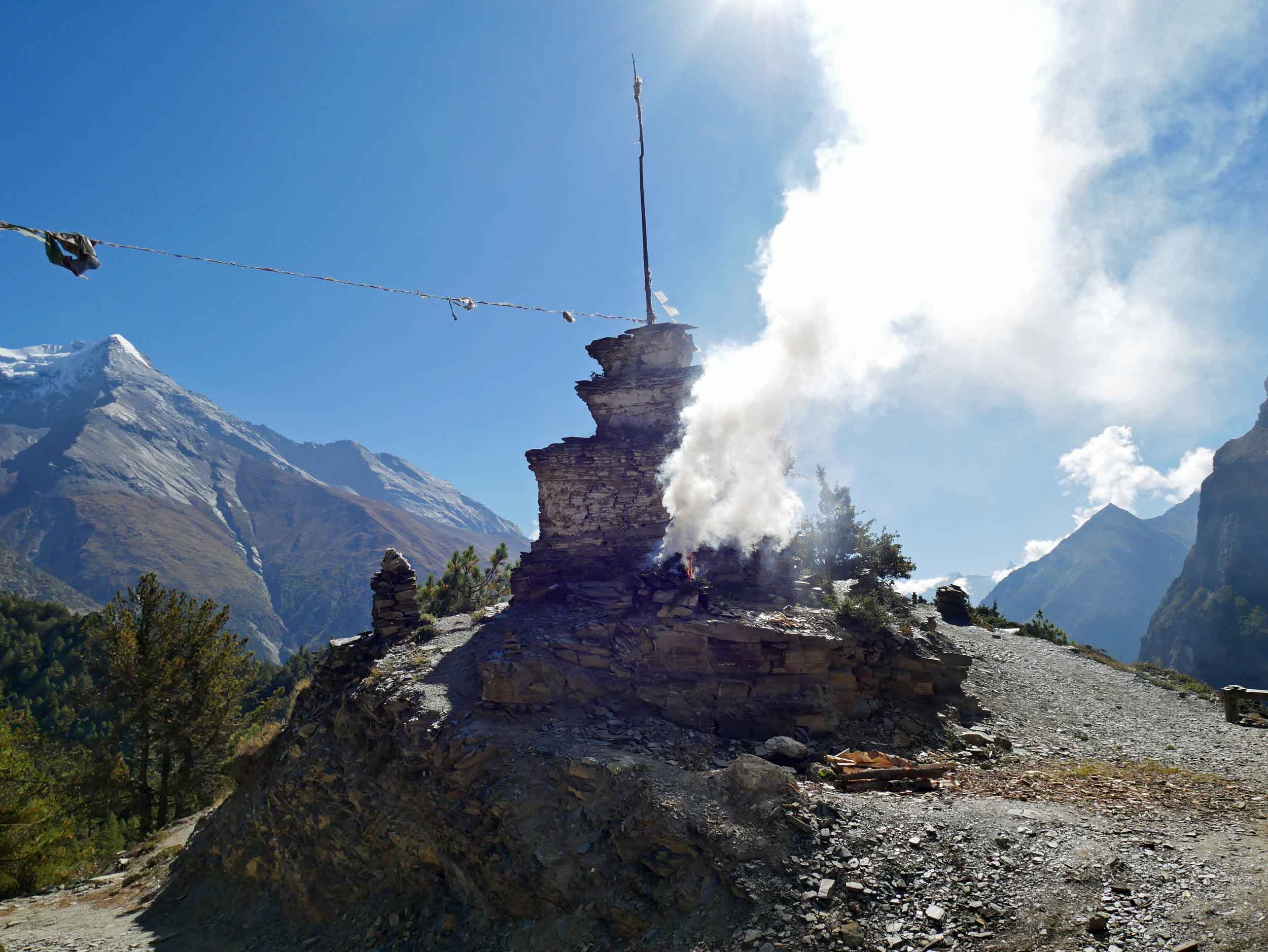 Incense burning ceremony based on the lunar cycle for blessings.