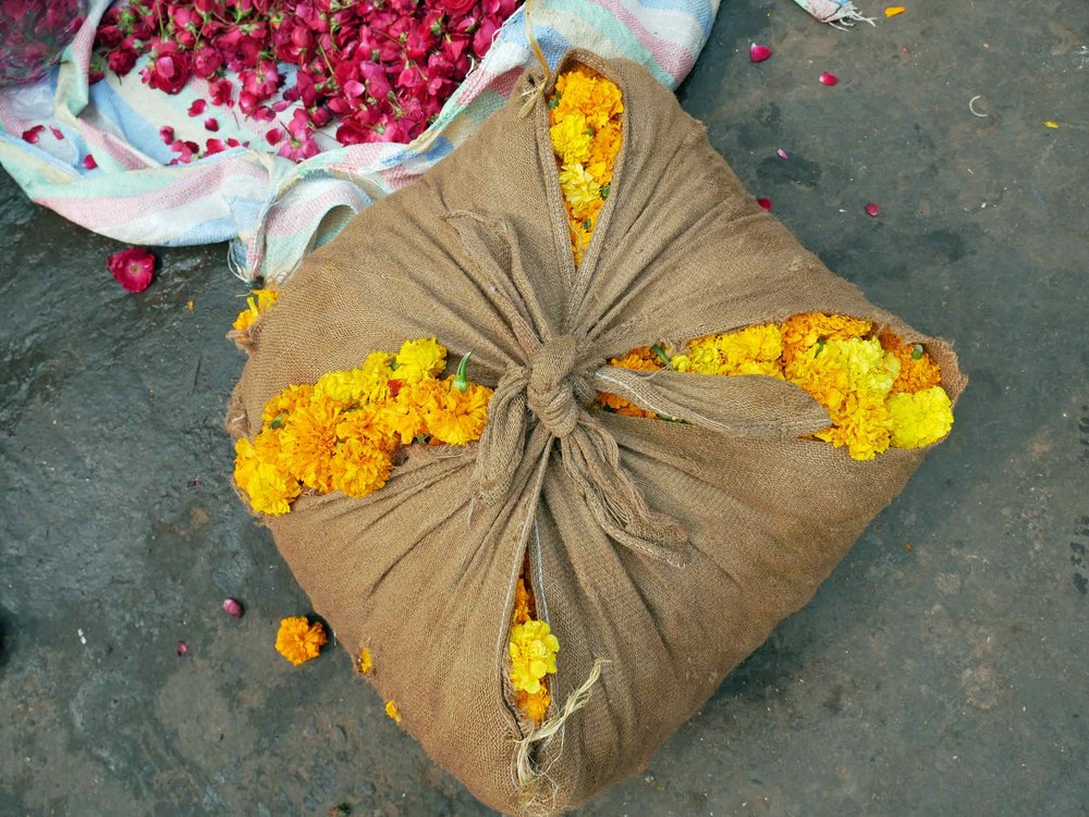  The fragrant flower market of Old Delhi is a sight to behold (and smell!). 
