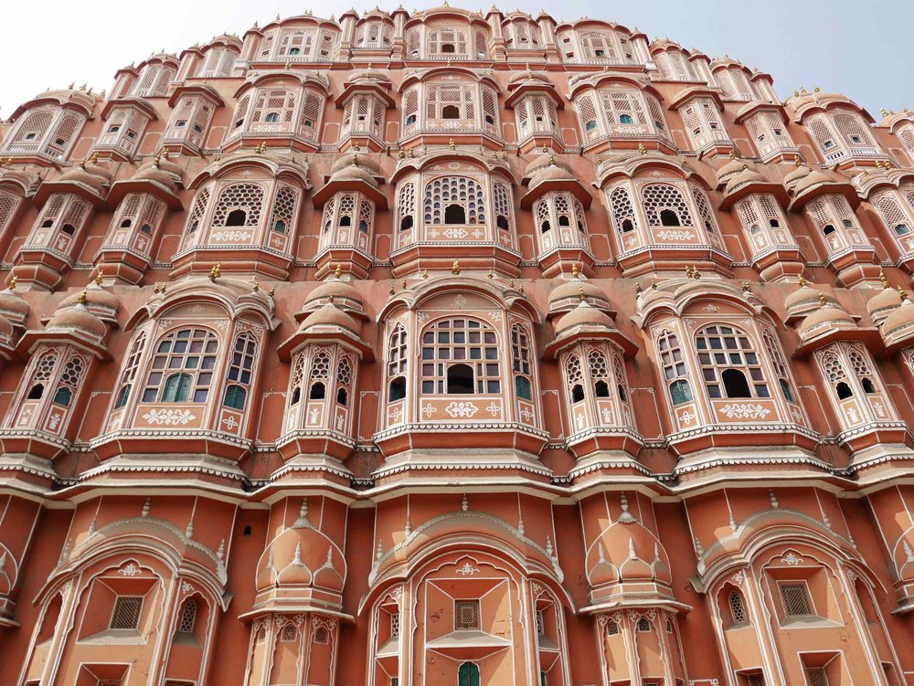  Awa Mahal - aka the "Palace of Winds" -&nbsp;in Jaipur, India, is so named because it was essentially a high screen wall built for the women of the royal household to observe street festivities in Jaipur while remaining unseen (Nov 10). 