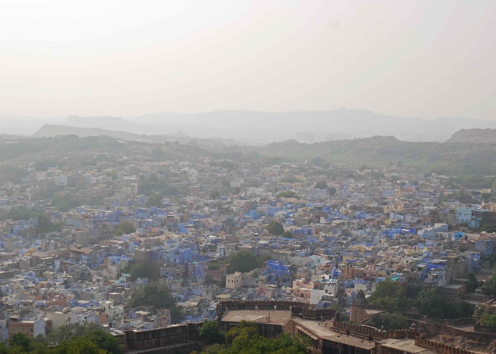  Jodhpur is known as the "Blue City" as many of the old city's buildings are painted hues of blue in order to keep the houses cooler in the blistering summer sun. 