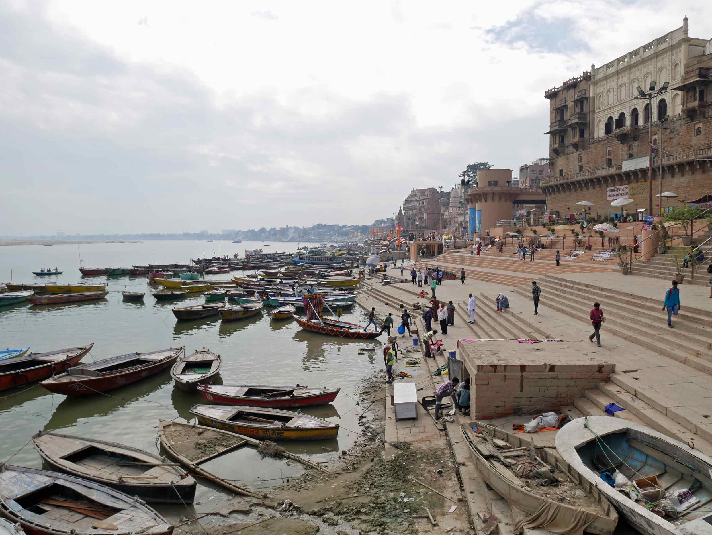  Boats afloat on the Ganga River in the holy city of Varanasi (Nov 16). 