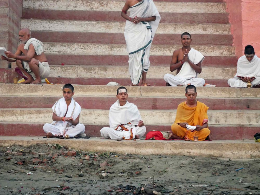  Hindus believe that any rituals performed adjacent to the river Ganges, or in its water, see their blessedness multiplied. 