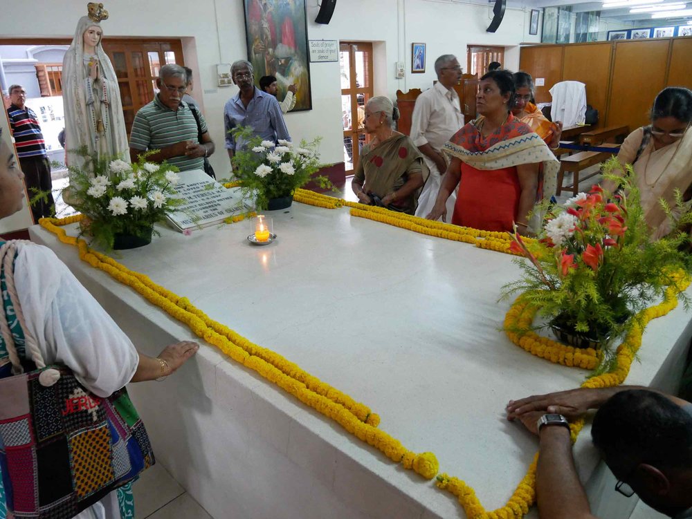  Visitors come from all over the world to pay their respects and honor the great deeds of Saint Teresa of Calcutta. 