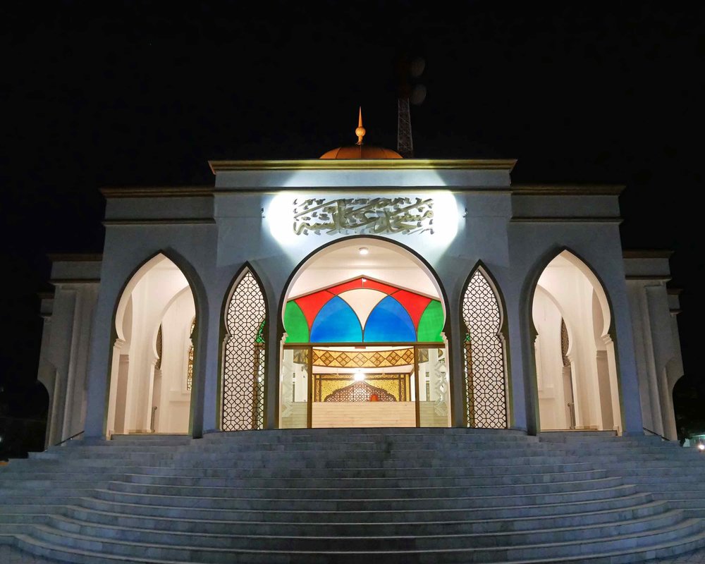  The Maldives is an orthodox Islamic state and adheres to Sharia law on the inhabited islands – here is the beautiful new mosque on the island. 