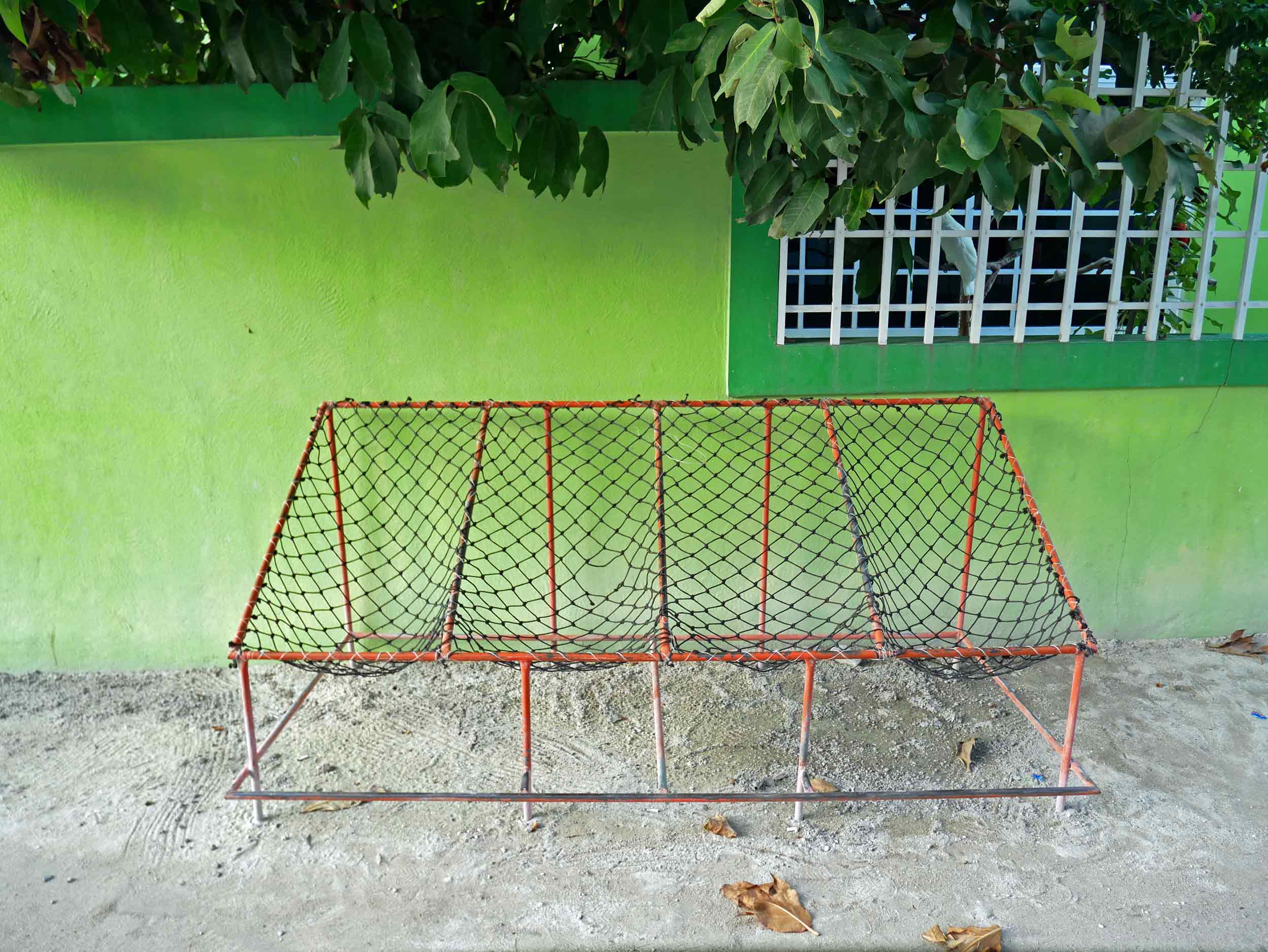  Island life means taking time to sit down and enjoy the pause – these clever mesh seats can be found outside of small shops or guesthouses all over the island. 