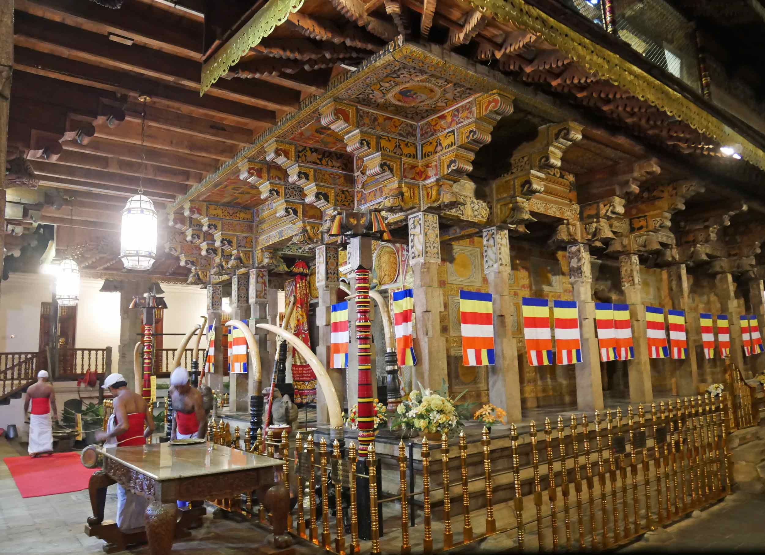  Shrine where the Sacred Tooth Relic is displayed and honored by devotees. 