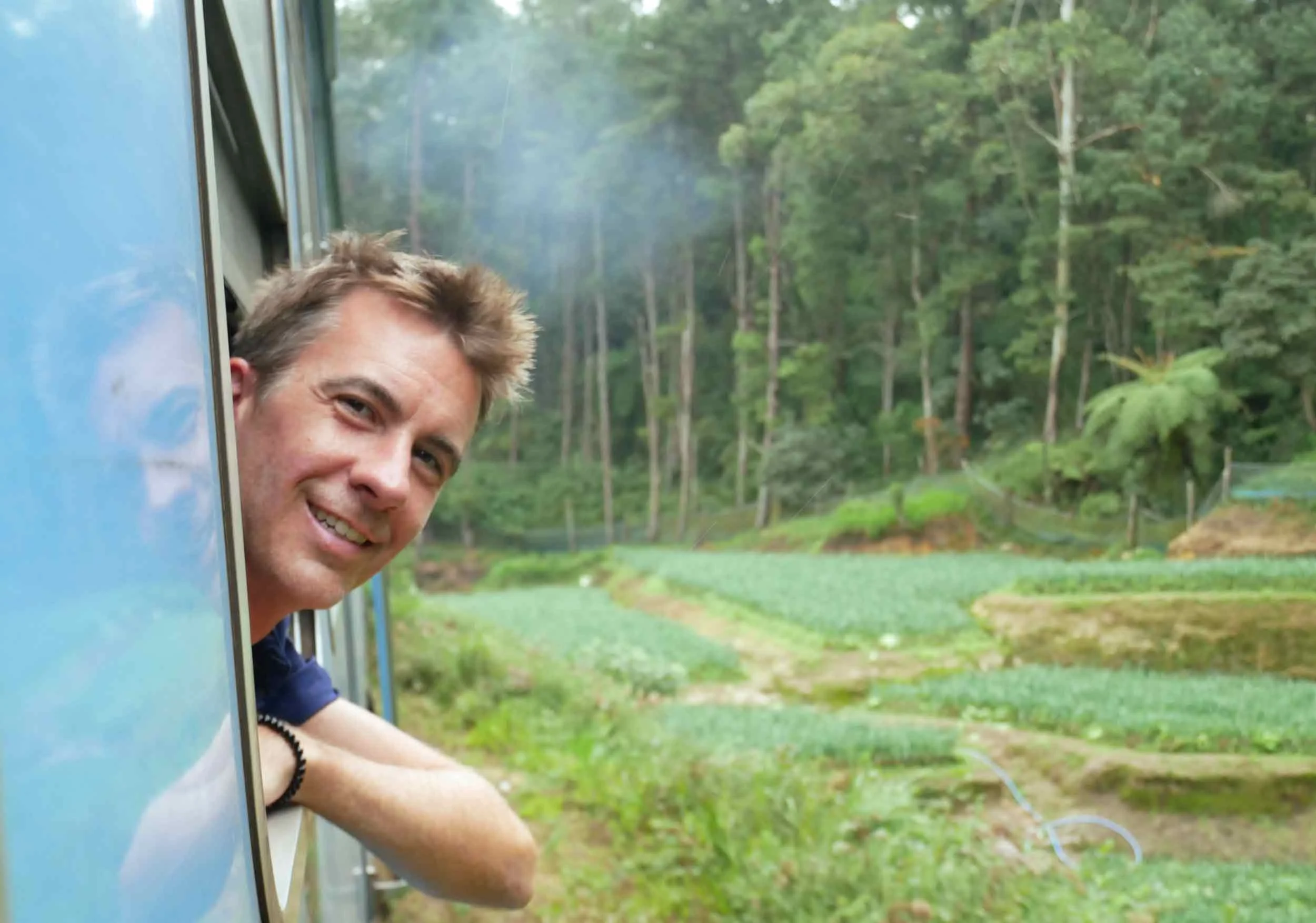 Trey took a peek out the window for some fresh, hill country air!