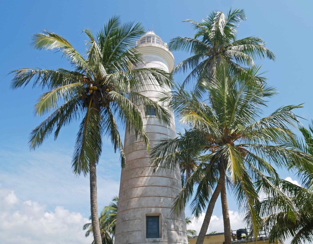  The charming lighthouse of Galle, flanked by swaying palms in the tropical heat (Dec 22). 