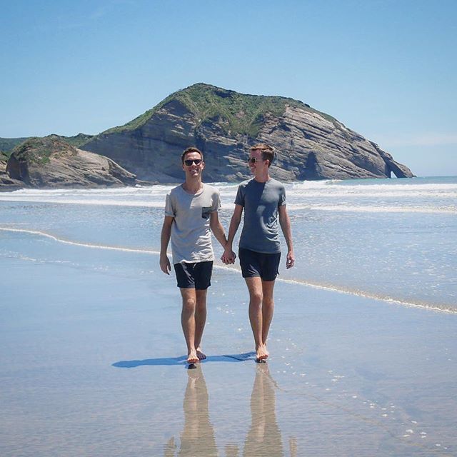 Walk with #pride. 🏳️&zwj;🌈 #jrnylife
________________
@cntraveler asked for our take traveling the world as a gay couple. Link in bio for tips. 📸 @theragsy, New Zealand #tbt
