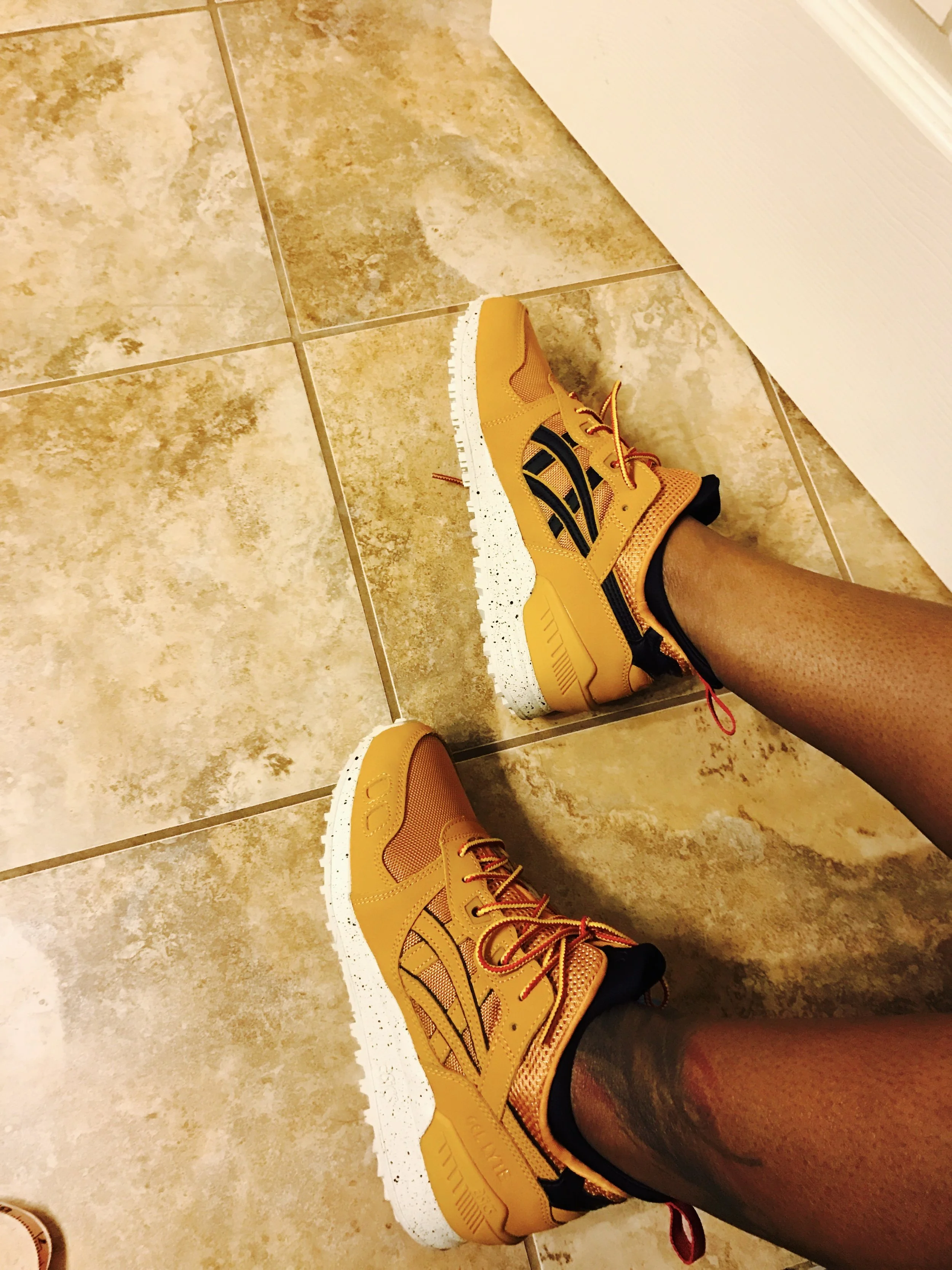 I’ve been sleeping on ASICS. And I didn’t know that ASICS is an acronym derived from the Latin phrase, "Anima Sana In Corpore Sano" - a sound mind in a sound body. At least, that’s what the tag said. Pretty fitting for my goals at this moment. Maybe if I wear these, my body will be healed.