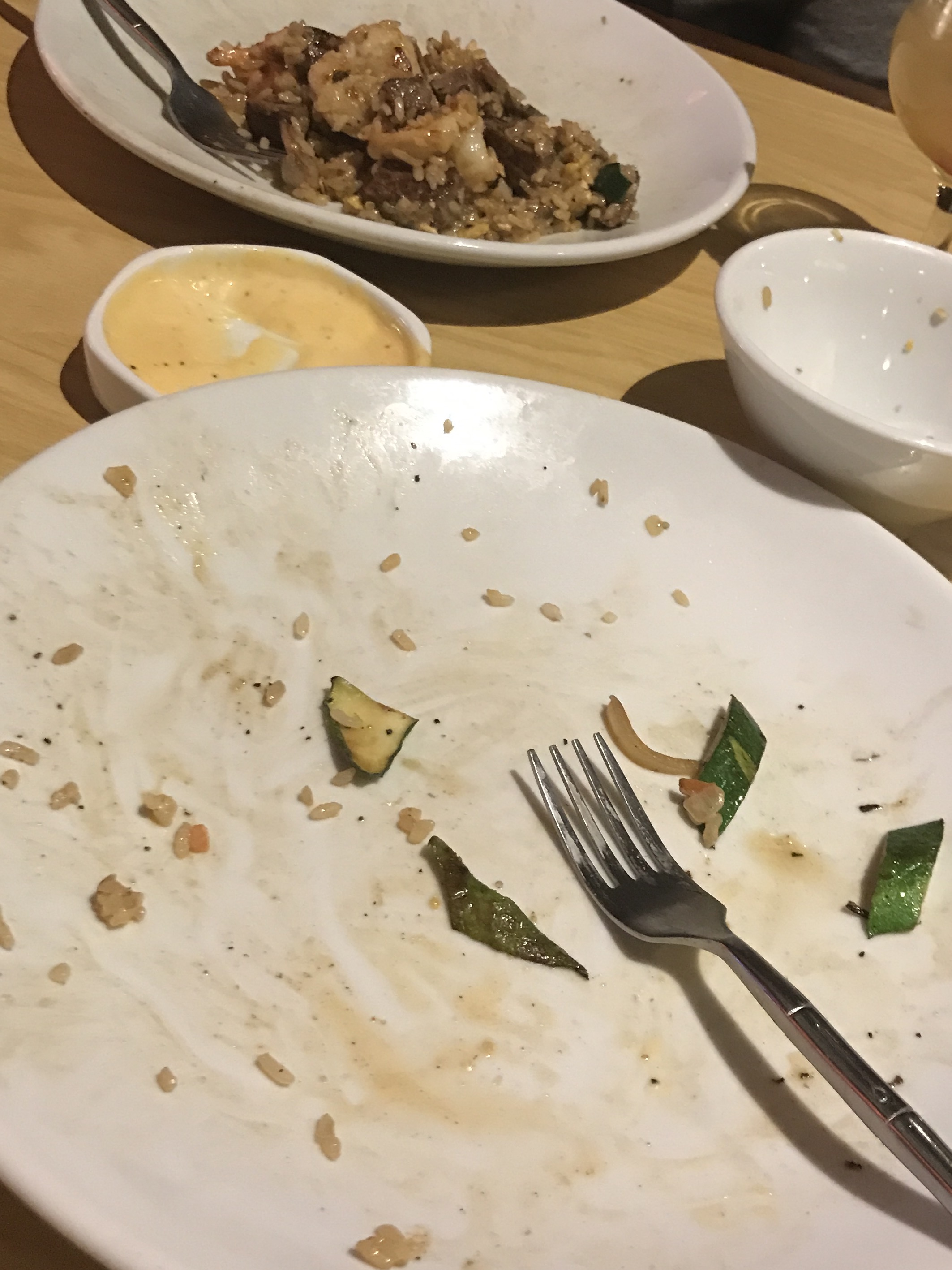 Guess which plate was mine... 