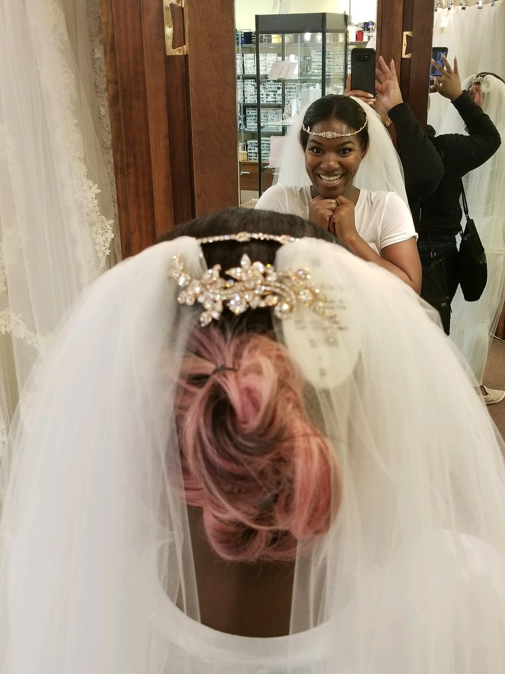 Black Destination Bride - BlackDesti Wedding Journal - Bridefriends Podcast -16 Headpiece 2 veils yes 6.JPG