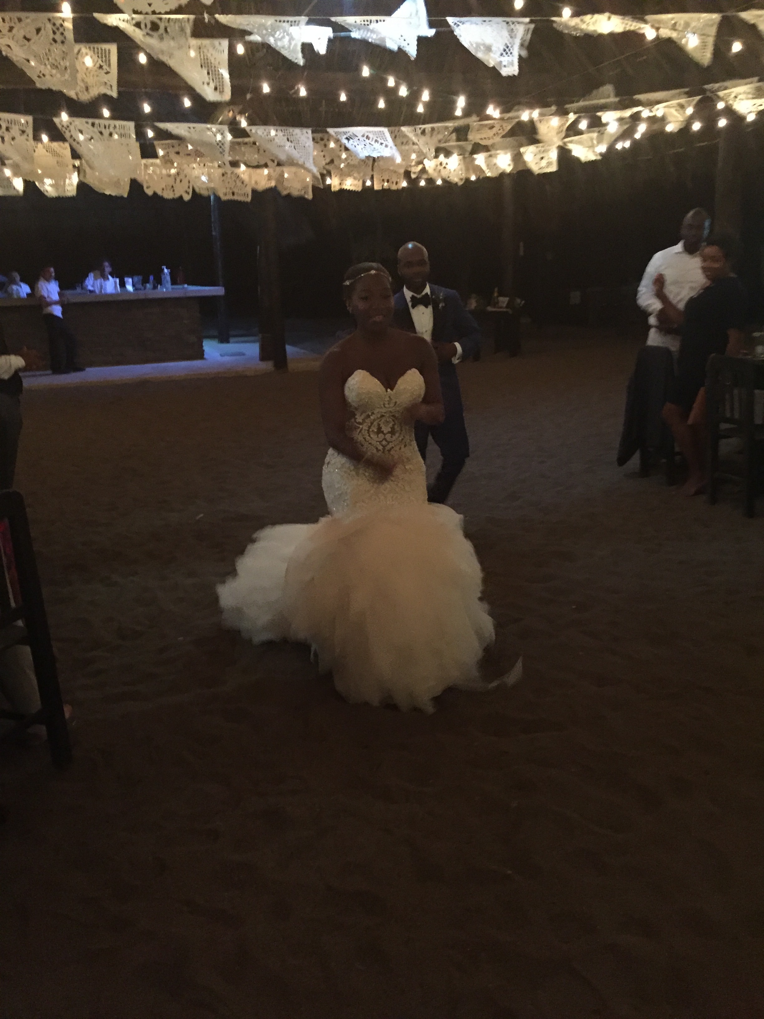 Black Destination Bride - Bridefriends Guide to Destination Weddings Podcast - BlackDesti Countdown - Blue Venado Beach Club - Shenko Photography - Mexico Wedding Eve of Milady 1560 Reception Entrance1.JPG