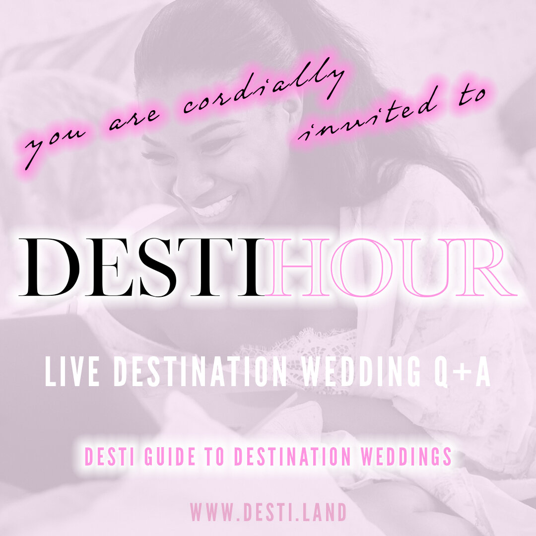 🥂 DESTIHOUR TOMORROW!!!​​​​​​​​
HEYYY DESTIS + BRIDEFRIENDS!​​​​​​​​
I know it's last minute, but my schedule is a little lotta bit crazy right now but I was able to find some time for us to get together for a DESTIHOUR CALL tomorrow, WEDNESDAY MAY 
