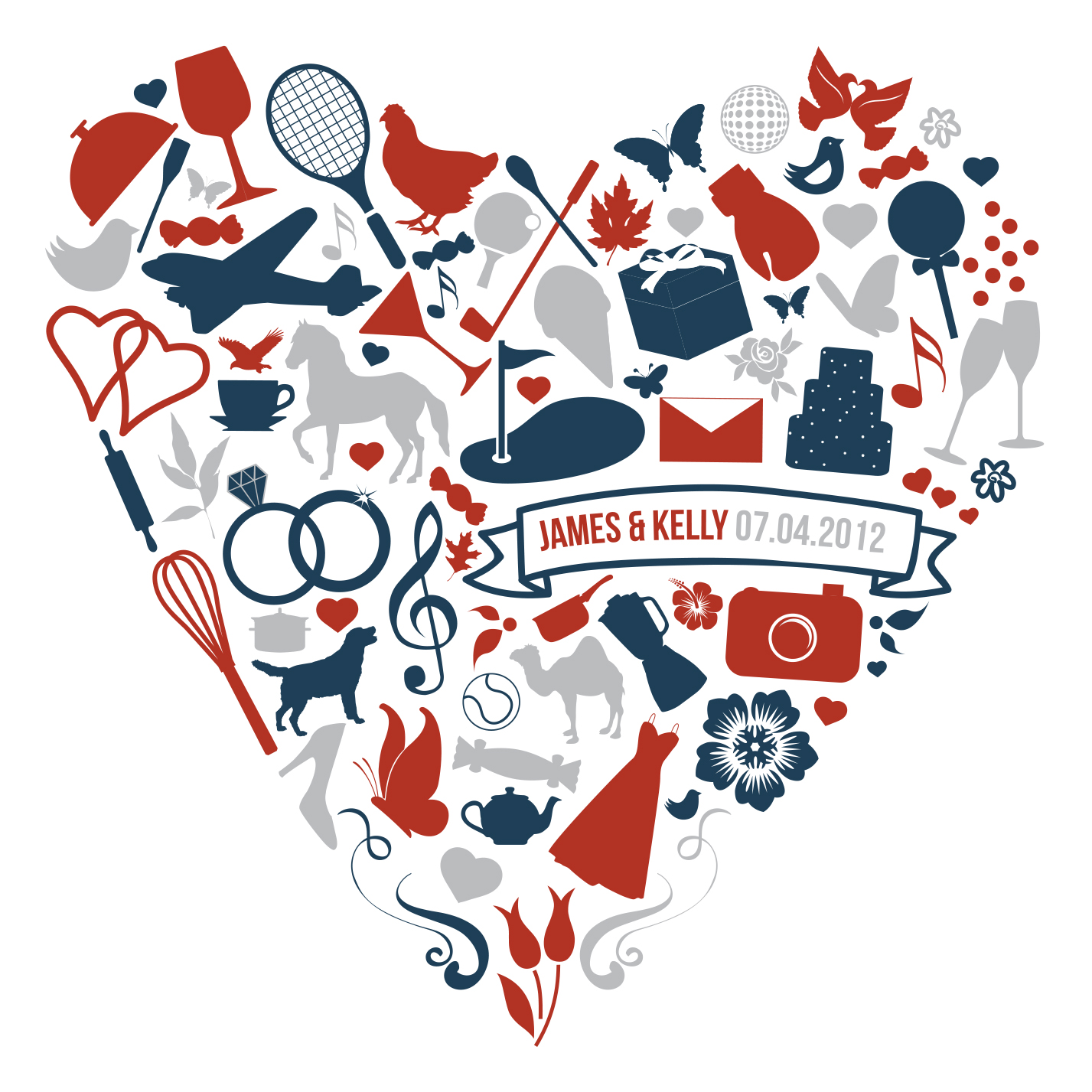 James & Kelly Wedding Stationary