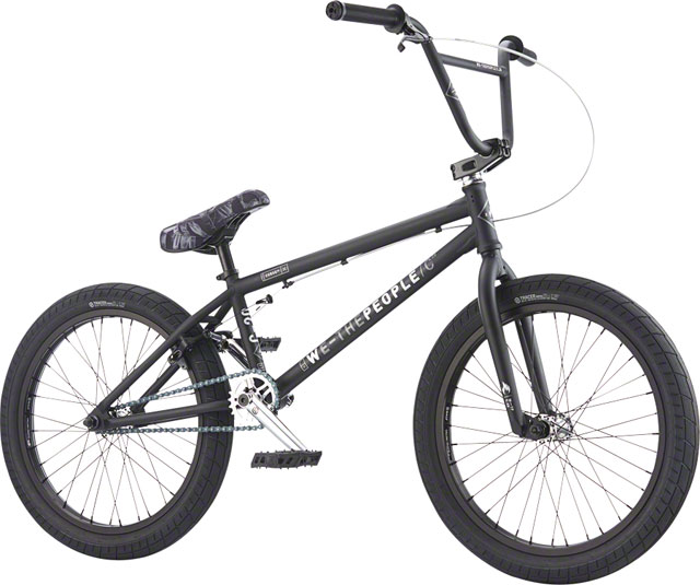 We The People Curse 20" 2017 Complete BMX Bike 20.25" Top Tube Matte Black