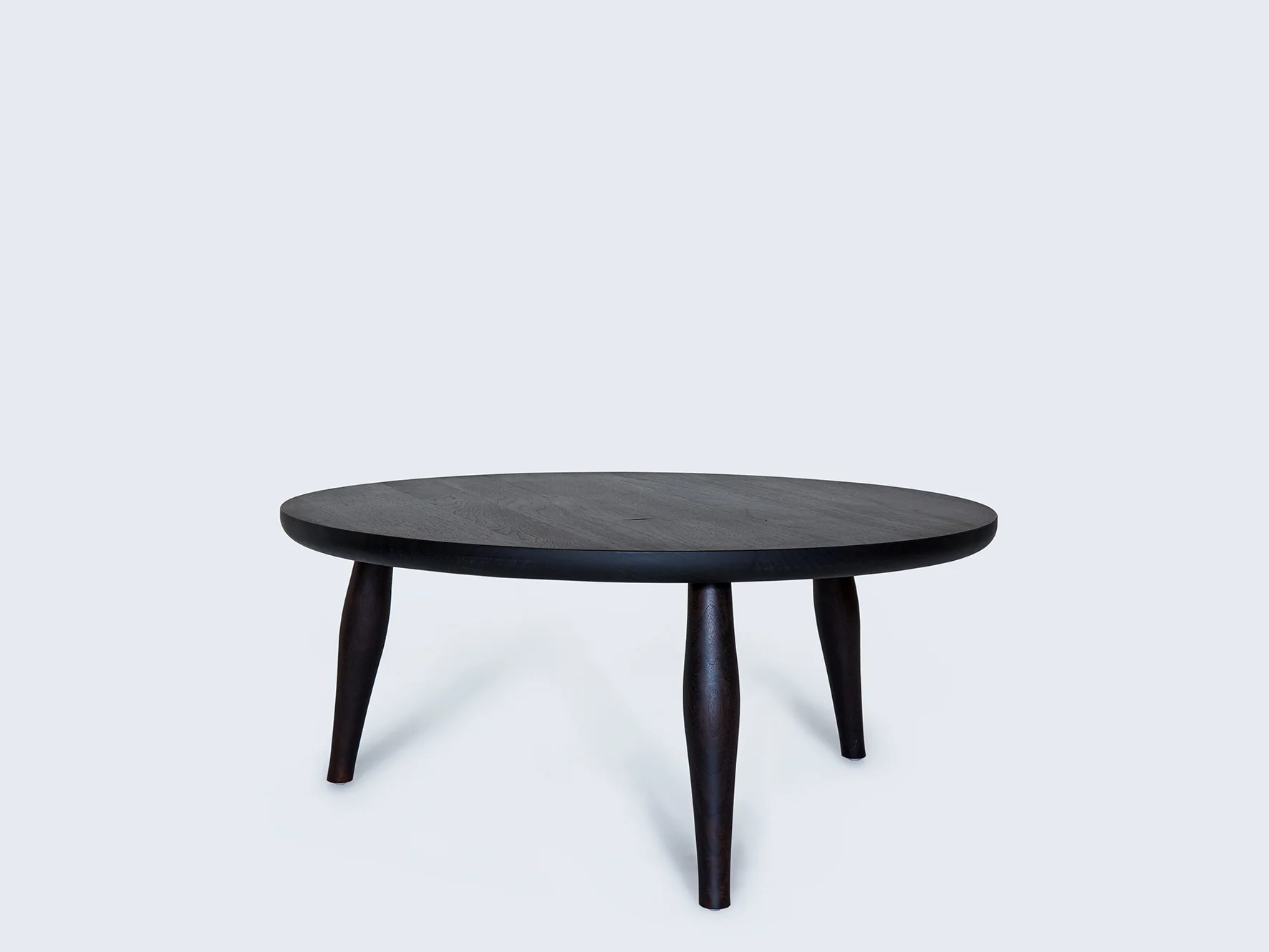 36" diameter x 16"H Oxidized Walnut