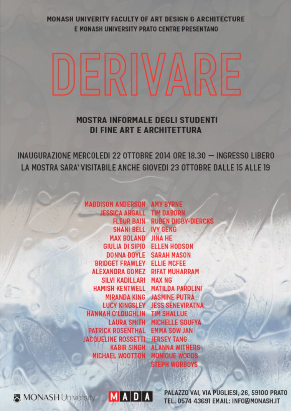 Derivare, promotional phamflet