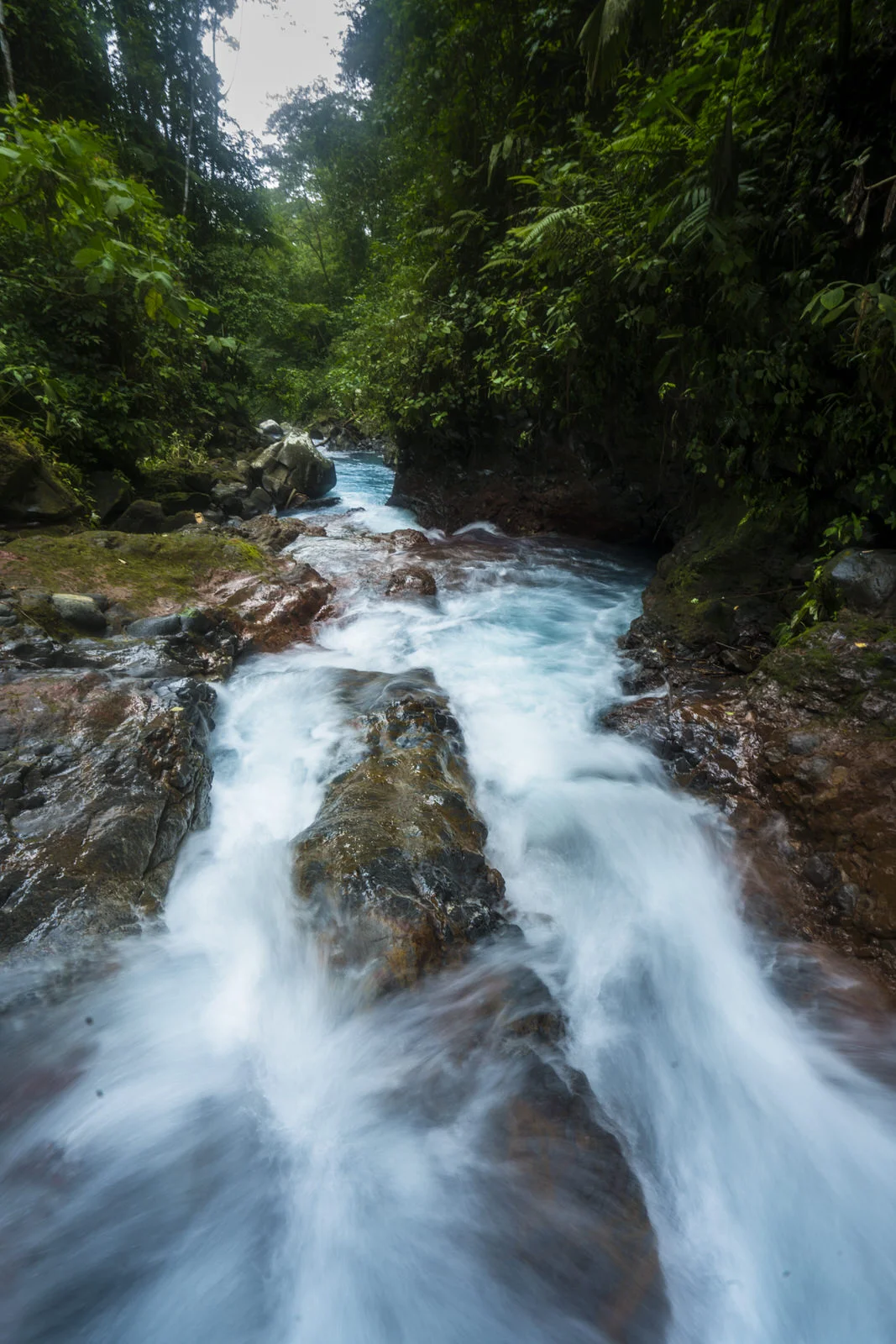 río en la tarde