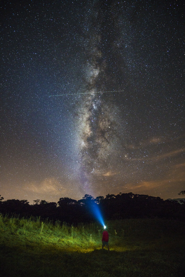Vía Lactea en primer campamento