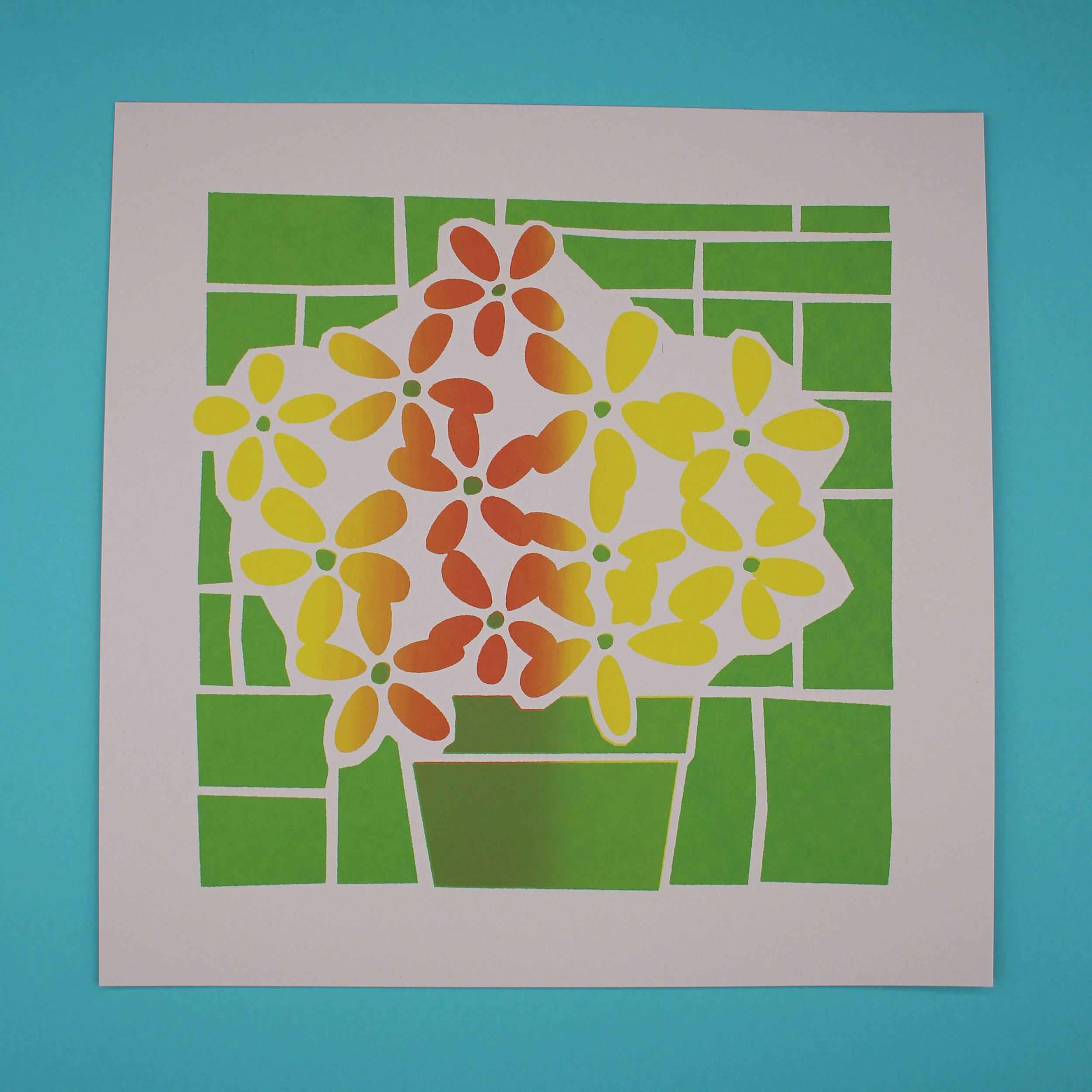MidModFlowers_ArtPrint_OrangeYellowOnWhite.jpg