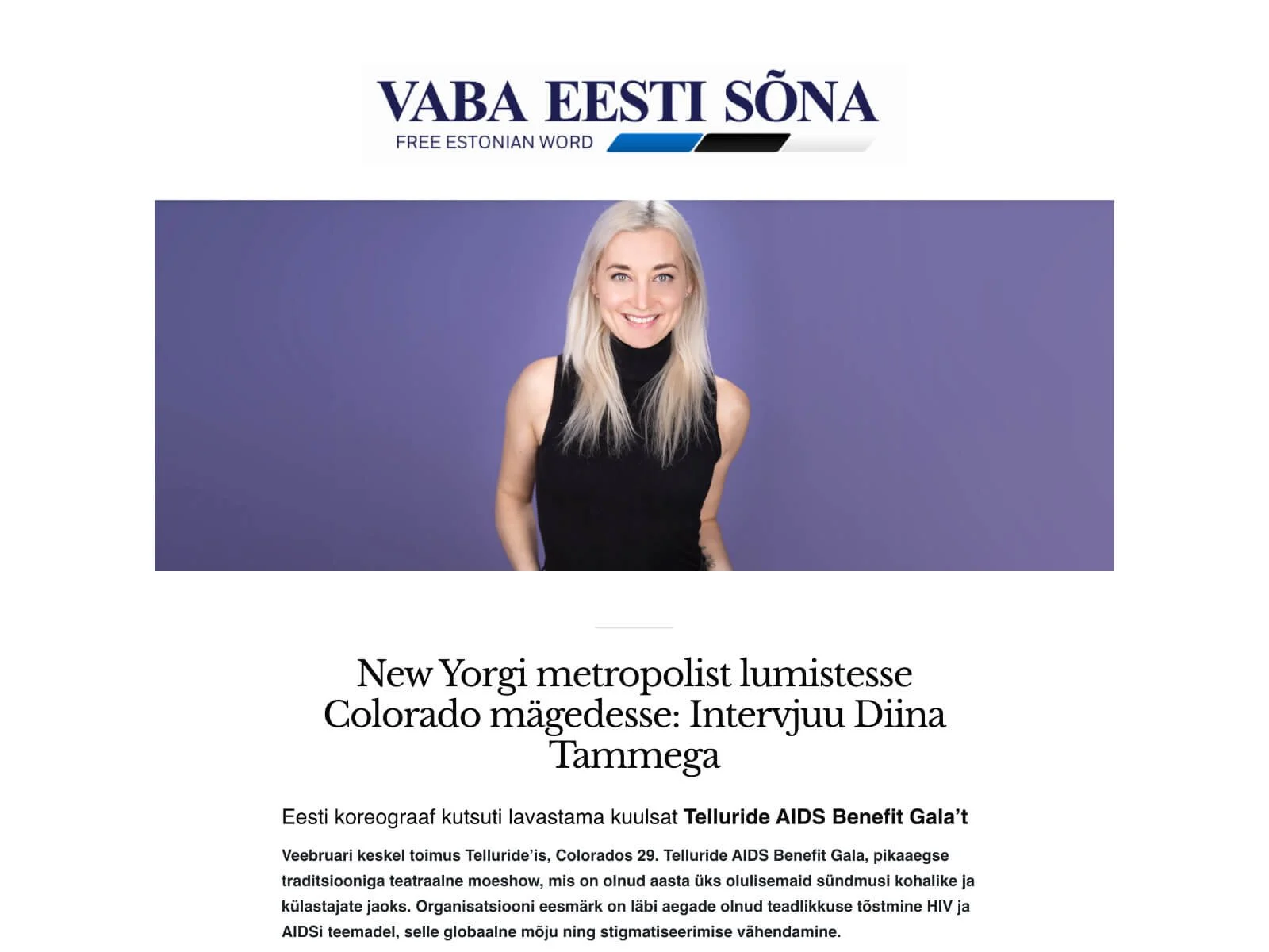 Press — Diina Tamm