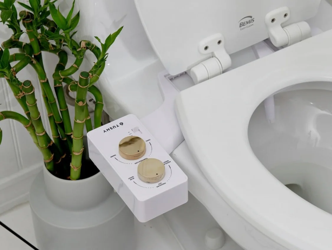 HelloTushy is a bidet attachment for your toilet. Get the spa choice that has both hot and cold. I have tried this at my cousins home and after using it, feeling how clean abs amazing my tush felt after I had to get my own! This is under 100 and color choices too. Americans aren’t the cleanest bottoms with our dry toilet paper! Once you try this you will wonder how you went around before with a bottom so unclean. I want everyone to have one of these. Bonus a 7 year Old can install it. When you turn the water off a magnet sucks it back up into a protective tube. It’s awesome! HelloTushy.com